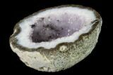Las Choyas Coconut Geode Half with Amethyst & Agate - Mexico #145868-2